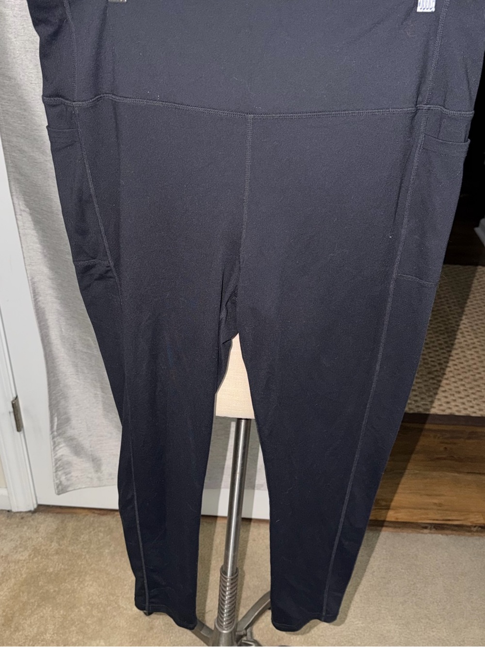 Skechers Black High-Waist XXL Active Leggings with Side Pockets(127)
